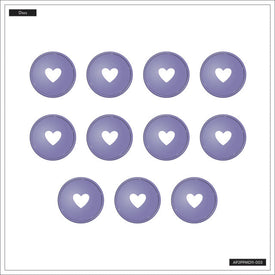 The Happy Planner Wisteria Medium Pearl Powder Metal Disc